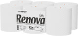 Papier toaletowy Renova Jumbo BLK, 12 rolek po 170 mb, papier biały, 2 warstwy