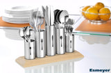 Uchwyt na sztućce ze stali nierdzewnej, 1 opakowanie, srebrny Naty Shop Kitchen