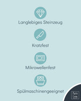 Zestaw naczyń obiadowych kamionkowych na 12, 36 sztuk, styl miejski, wysoka jakość, BARDZO DOBRY TEST, Zestaw naczyń kamionkowych - zestaw misek i talerzy - serwis obiadowy na 12 osób, zestawy obiadowe Pure Living w matowym szaro-brązowym kolorze