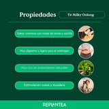 BIO Mleczna herbata Oolong (100 g) | Luźna herbata Oolong premium z kremowymi i słodkimi mlecznymi nutami | Delikatny specjał herbaciany | REPLANT