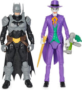 DC Batman Adventures Zestaw figurek Batman kontra Joker, 30 cm - 2 w pełni ruchome figurki z 12 zębatkami do ekscytującego odgrywania ról, zabawka dla dzieci w wieku 4+ Figurki Naty Shop