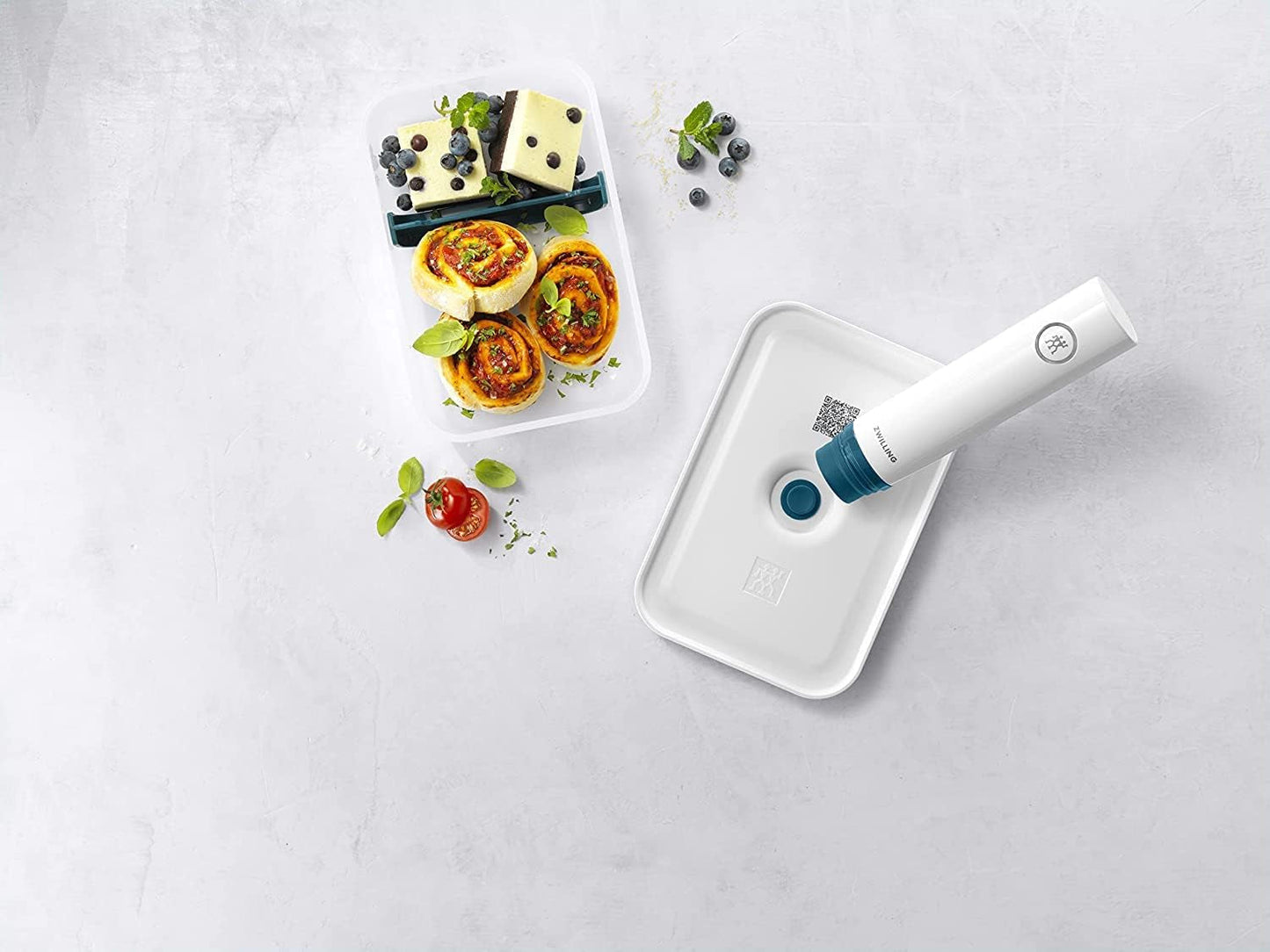 Zwilling Zestaw próżniowych pojemników na lunch Fresh & Save / pojemnik do lodówki, 3 szt., plastik, półprzezroczysty, La Mer Pudełka do przechowywania żywności Naty Shop