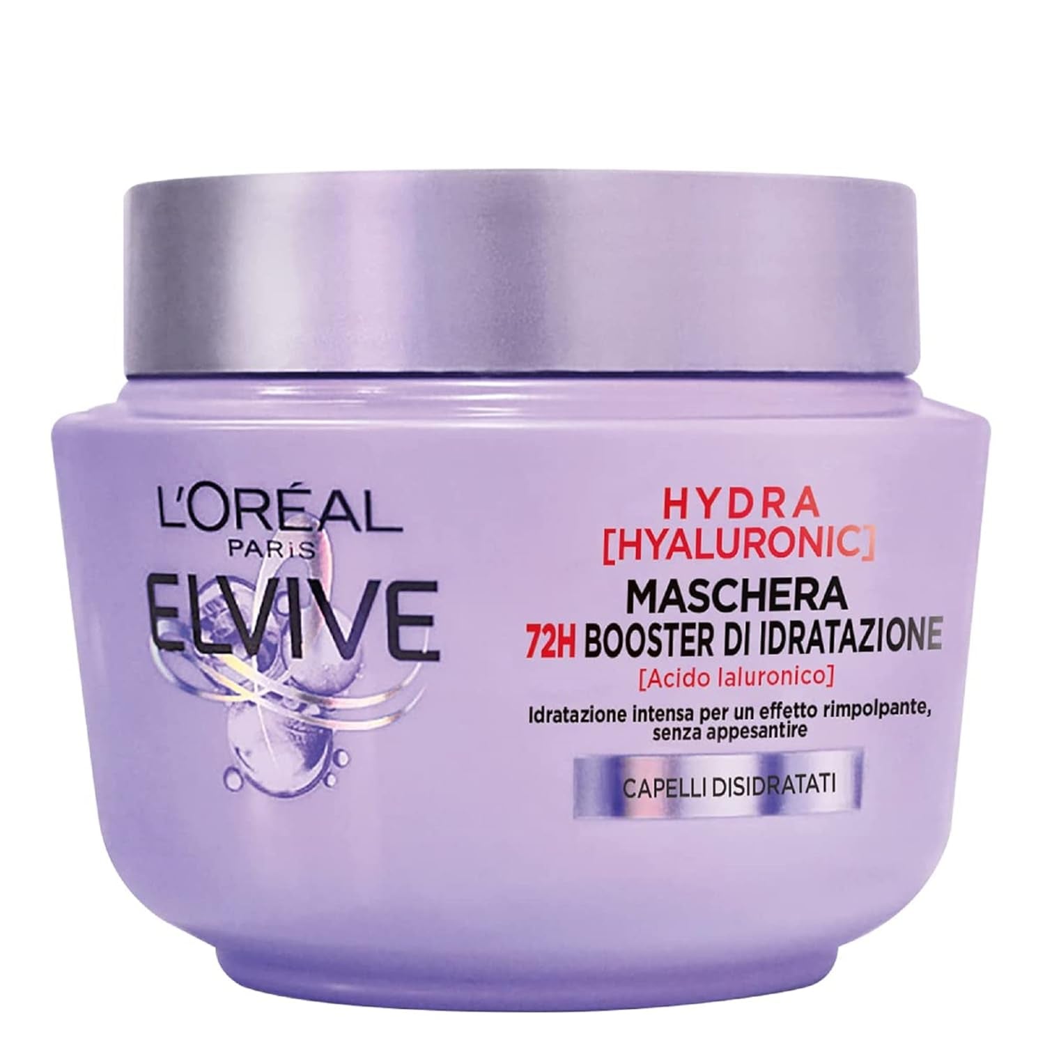 L'Or?al Paris Elvive Hydra Hyaluronic Maschera 72H Booster di Idratazione 300 ml Maska do włosów Naty Shop Domyślny tytuł