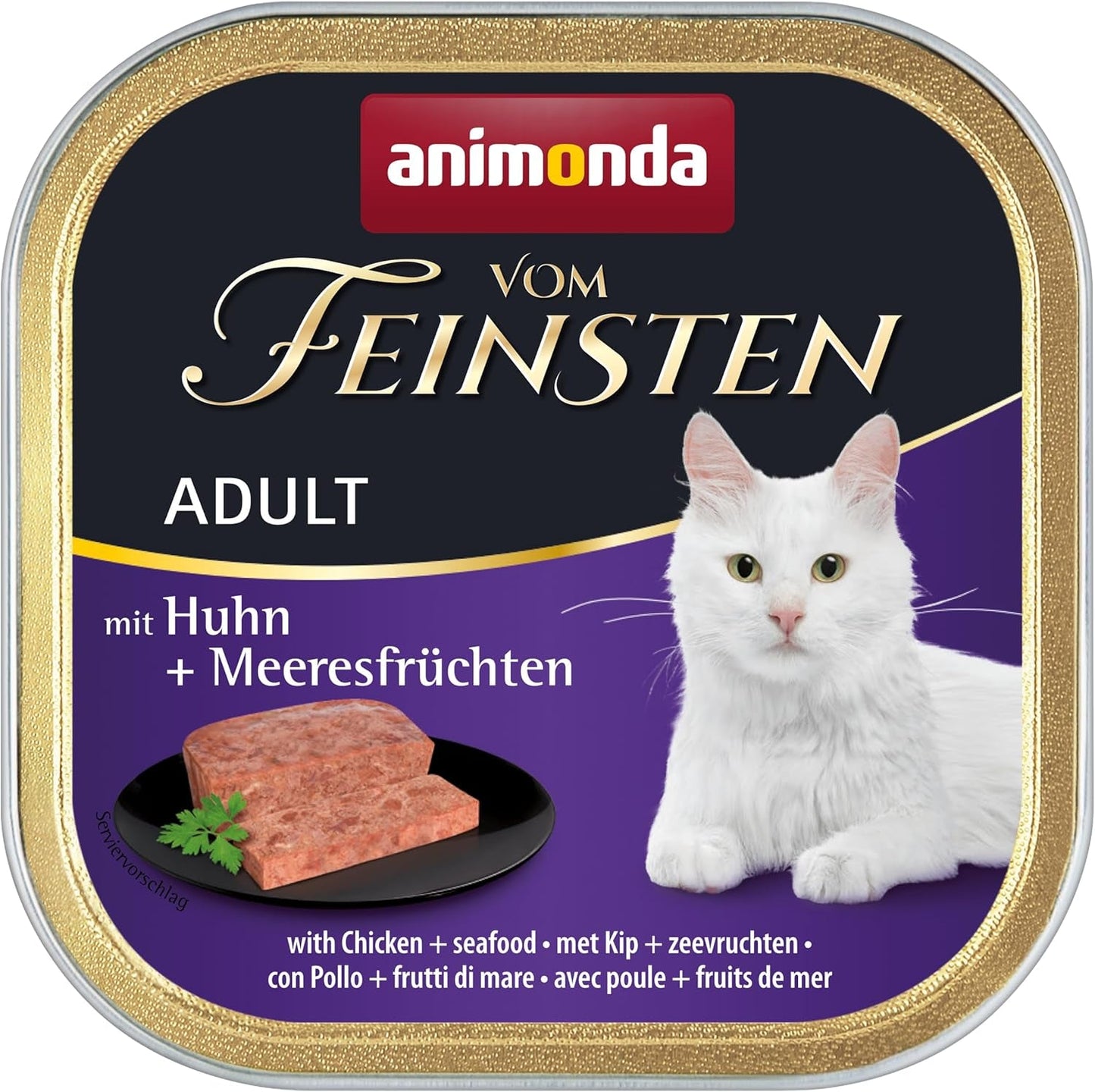 animonda Vom Feinsten Mokra karma dla dorosłych kotów, odmiana kurczaka, 6 x 100 g