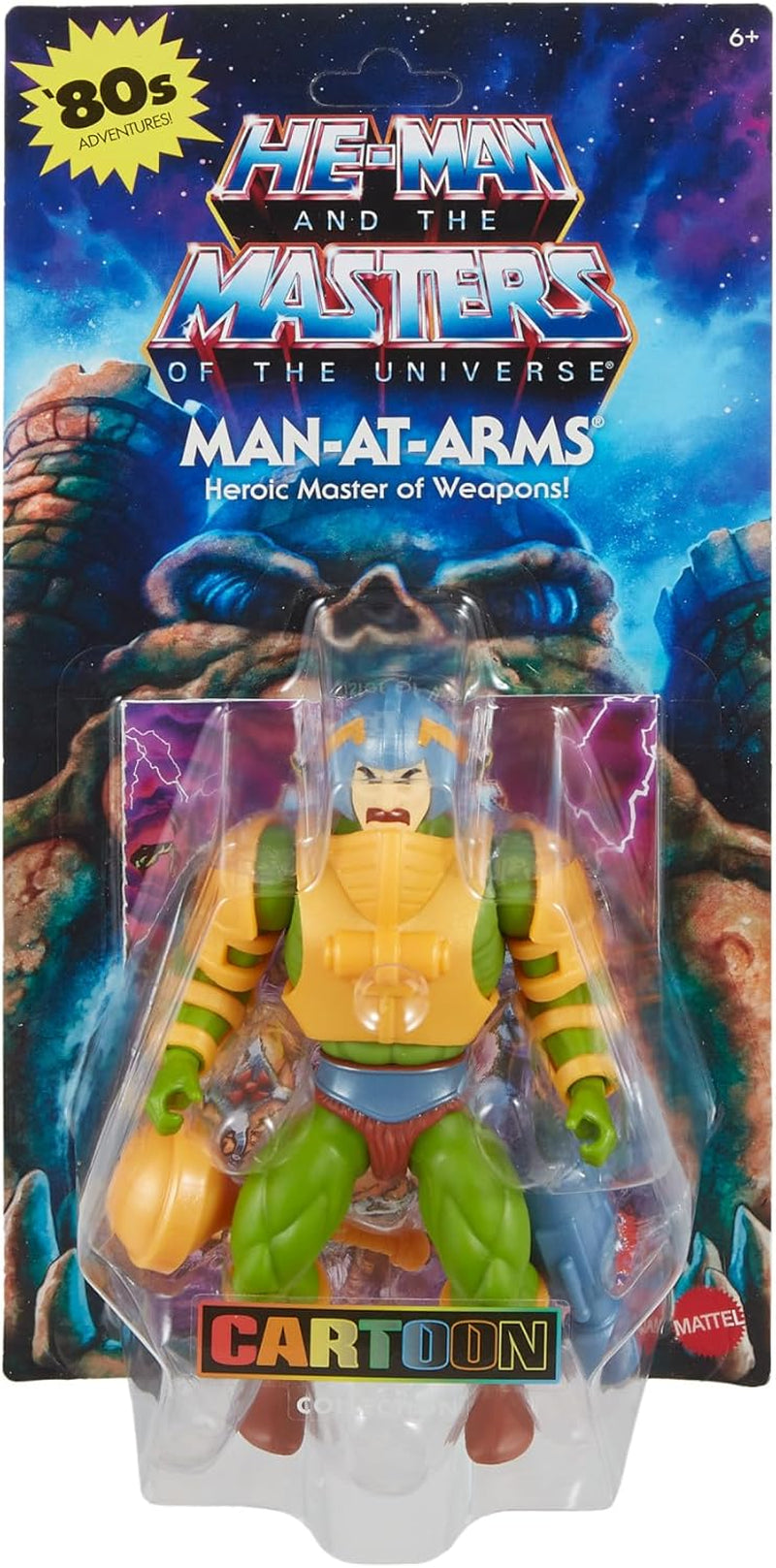 Zabawka Masters of the Universe Origins, zbrojny Duncan Figurka z kolekcji kreskówek, wysokość ok. 14 cm, bohater ze zdejmowaną zbroją i akcesoriami, figurki HYD25 Naty Shop