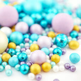 Super Streusel Sea Bubbles, perły i kulki cukrowe, 190 gramów Naty Shop