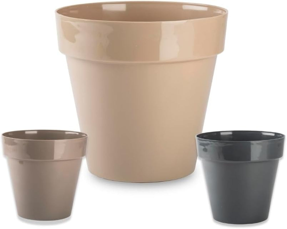 Mała doniczka plastikowa - średnica 12 cm, lekka i trwała, idealna do sadzonek, sadzonek i roślin doniczkowych - kolor losowy, Aléatoire