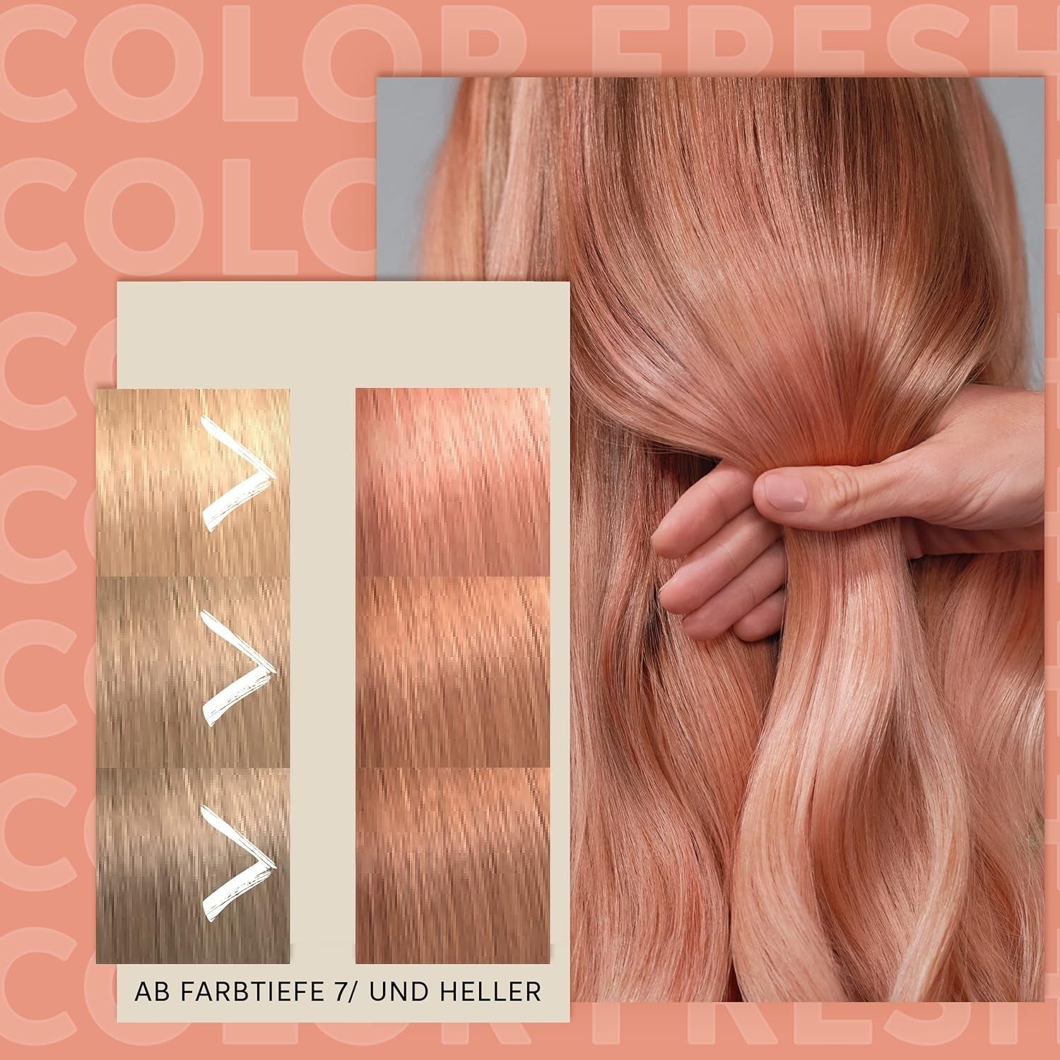 Wella Professionals Color Fresh Mask Peach Blush - kuracja do włosów rewitalizująca i zmieniająca kolor włosów - odżywczy odcień z olejkiem z awokado - do włosów blond i rozjaśnianych - 150 ml Naty Shop Hair Mask