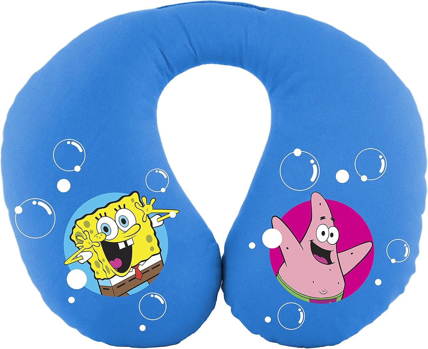 Poduszka pod szyję Bob Esponja Spongebob dla dzieci. Super wygodne podróżne, niebieskie Poduszki podróżne Poduszka pod szyję Naty Shop