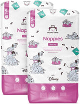 Marka Amazon: pieluszki Mama Bear Disney Ultra Dry, rozmiar 3 (4–9 kg) – pudełko miesięczne, białe, 172 szt. (2 opakowania po 86 szt.)