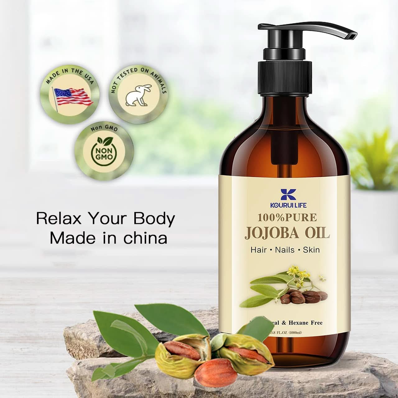 Organiczny olejek jojoba 1 litr, 100% czysty Sklep z kosmetykami i urodą Naty