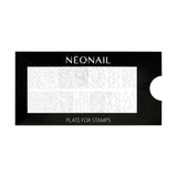 NÉONAIL Nagel Stempel Mit Schaber - Nägel Selber Machen - Stempel do zdobienia paznokci - Nageldesign Für Nagel Schablone - French Nails Stempel - Silikon Nagelstempel