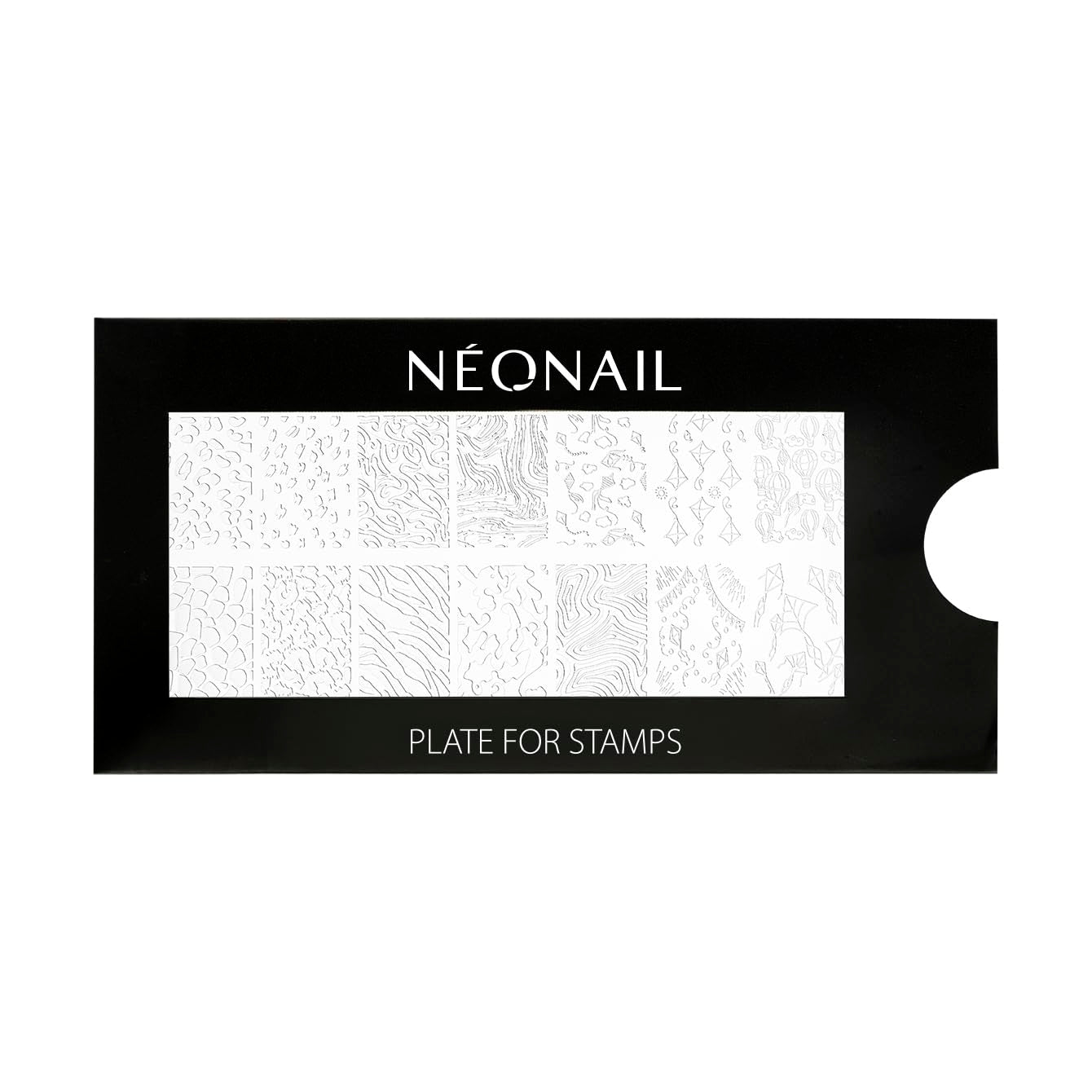 NÉONAIL Nagel Stempel Mit Schaber - Nägel Selber Machen - Stempel do zdobienia paznokci - Nageldesign Für Nagel Schablone - French Nails Stempel - Silikon Nagelstempel