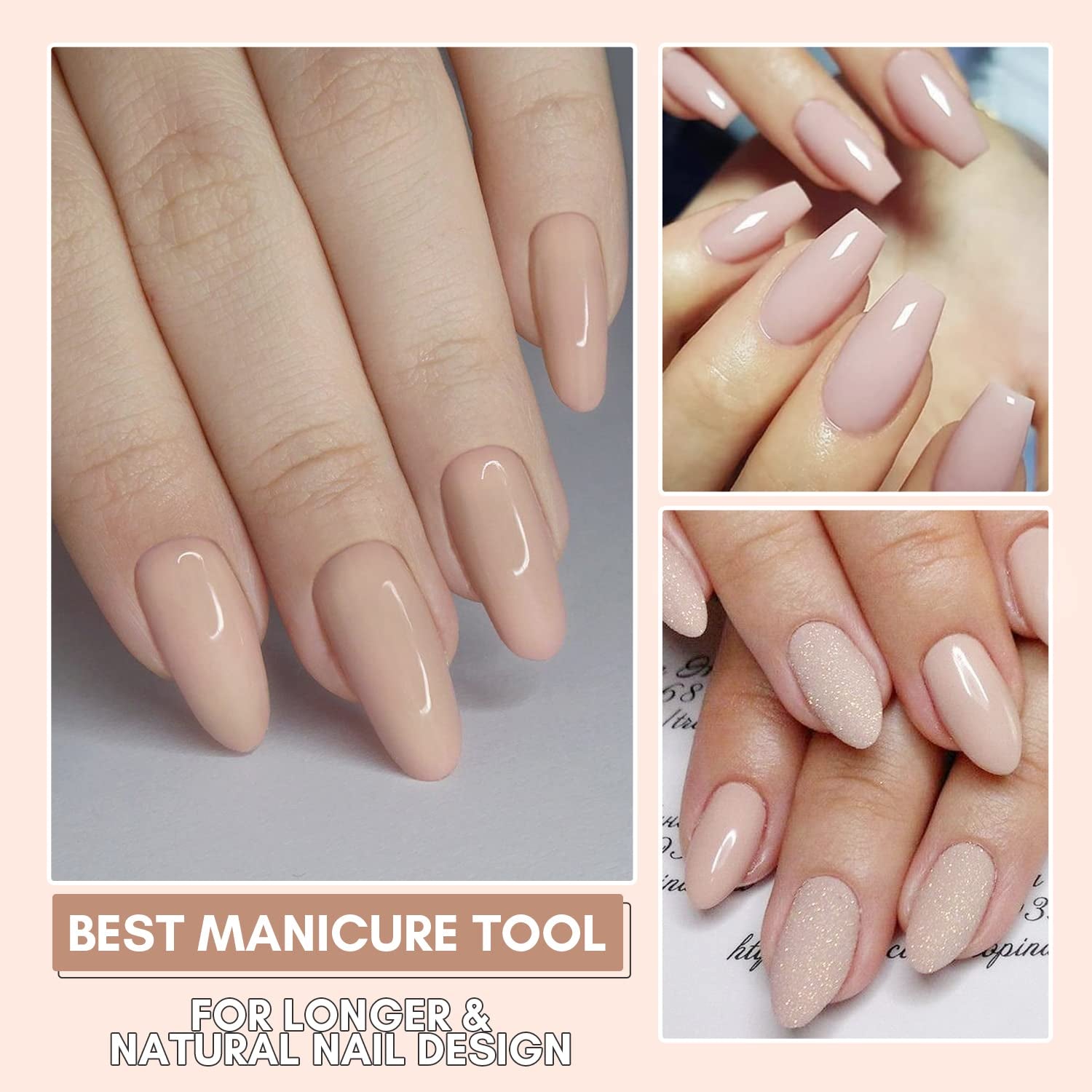 Makartt Poly Nail Extension Gel - Akrylowy żel przedłużający, Żel wzmacniający paznokcie, Ozdoba do paznokci, 50ml (fioletowy)