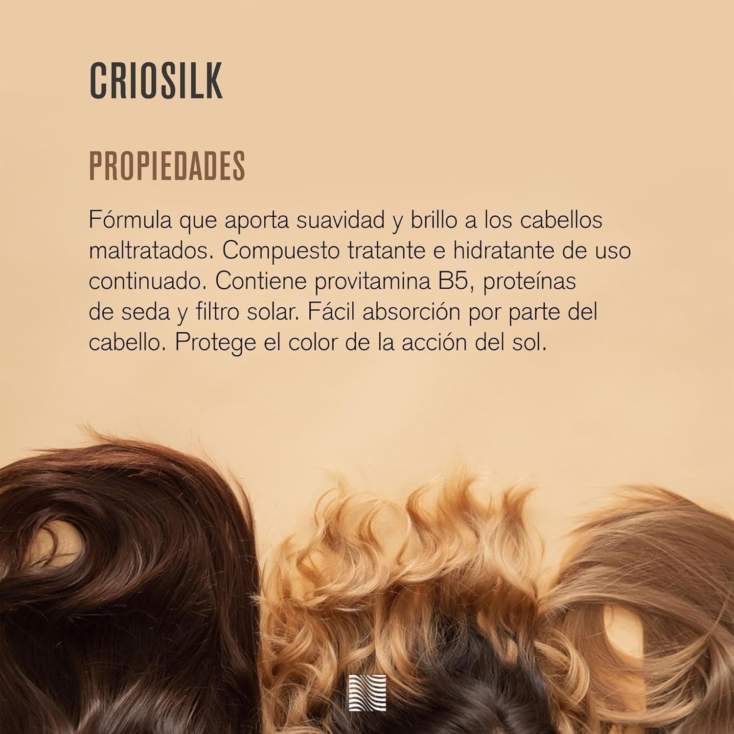 Odżywka do włosów Criosilk 300 ml z prowitaminą B5 i proteinami jedwabiu nadaje zniszczonym włosom elastyczność i połysk, nawilża i regeneruje włosy maska do włosów Naty Shop
