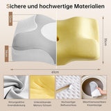 Homyrium Ergonomiczna poduszka pod szyję Poduszka ortopedyczna z pianki Memory Poduszka podtrzymująca szyję Poduszka przeciw chrapaniu Poduszka boczna Poduszka na tył brzucha Szare Poduszki ortopedyczne szyjki macicy Naty Shop