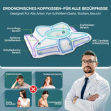 Poduszka pod szyję Poduszka pod głowę Poduszka ortopedyczna Poduszka z pianki memory Ergonomiczna poduszka pod głowę Poduszka podtrzymująca szyję Poduszka zapobiegająca uderzeniom bocznym do podkładów bocznych, pleców i brzucha Białe poduszki ortopedyczne szyjki macicy Naty Shop