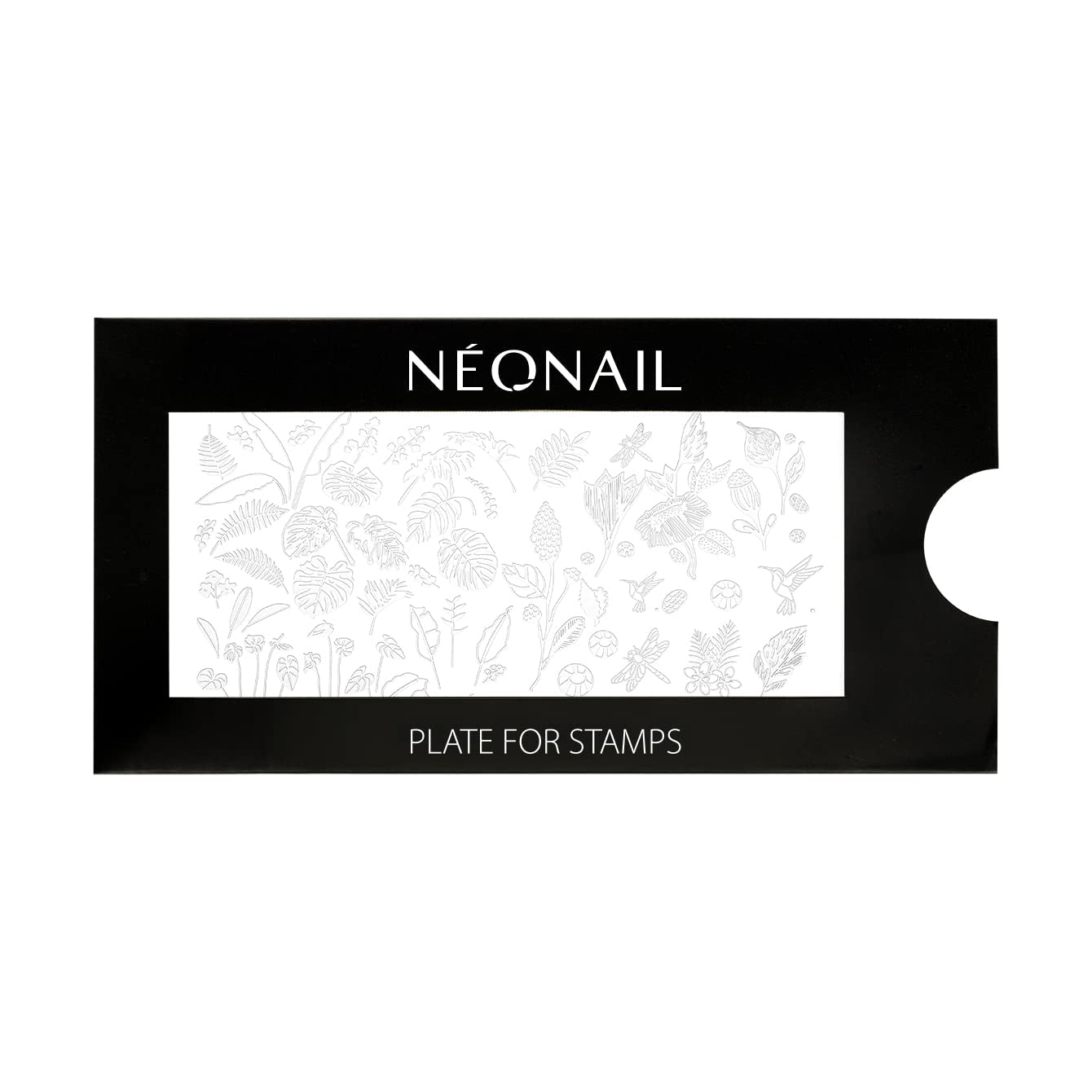 NÉONAIL Nagel Stempel Mit Schaber - Nägel Selber Machen - Stempel do zdobienia paznokci - Nageldesign Für Nagel Schablone - French Nails Stempel - Silikon Nagelstempel