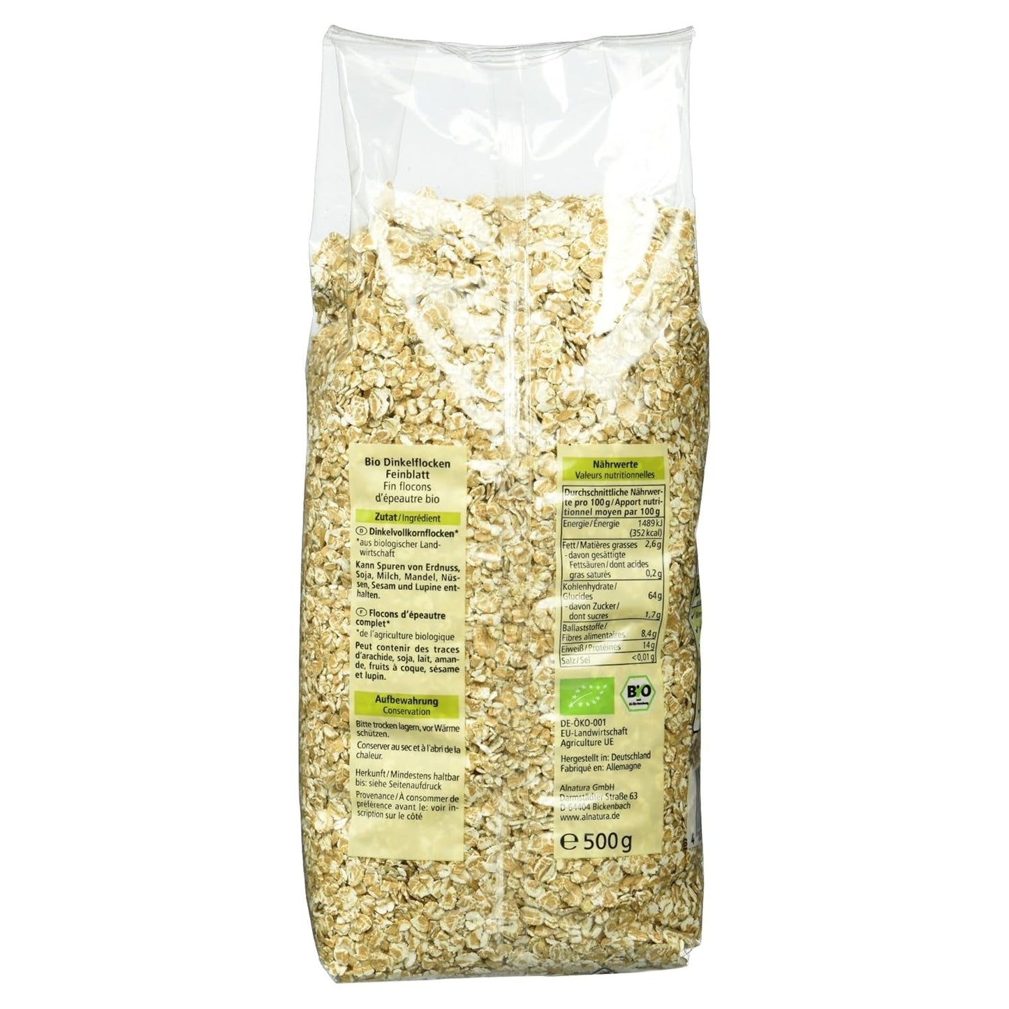 Ekologiczne płatki orkiszowe, drobne płatki, 500g