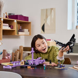 LEGO Minecraft Smok końca i statek końcowy Zestaw zabawkowy i odkrywczy Gra wideo Zestaw do budowania Zestaw przygodowy dla chłopców i dziewcząt w wieku 8 lat 21264 Zestawy do budowania Zobacz sklep LEGO