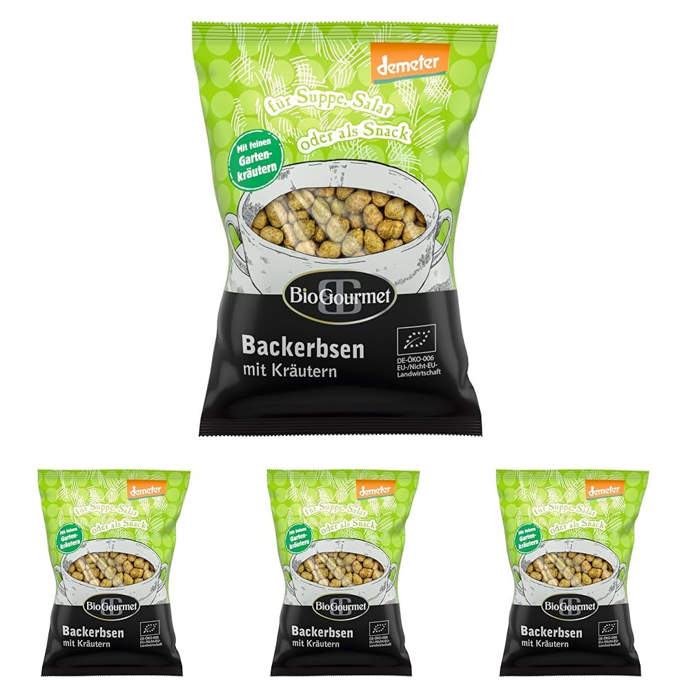 BioGourmet grzanki z ziołami, do zupy, sałatki lub jako przekąska, bio, Demeter, 100g