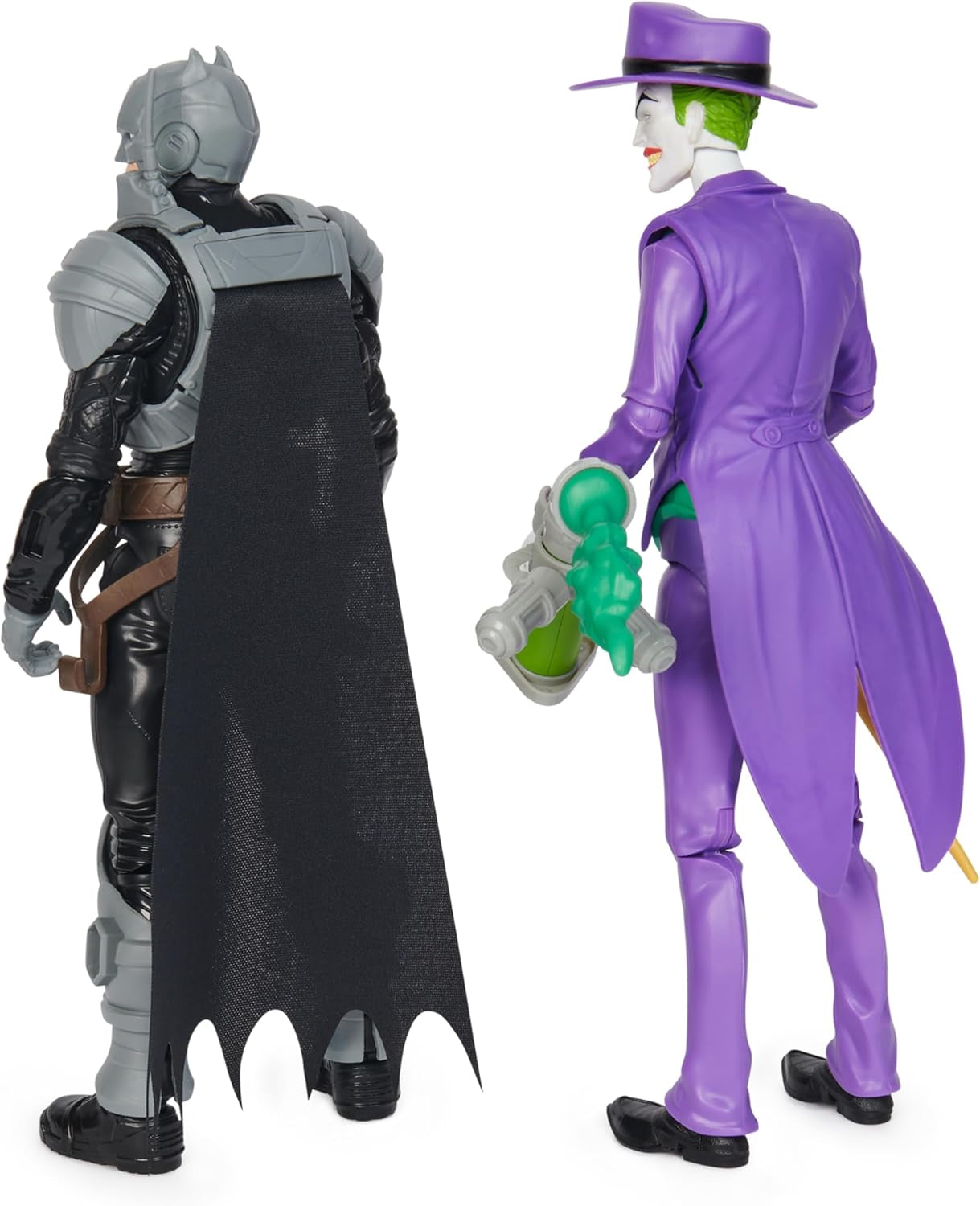 DC Batman Adventures Zestaw figurek Batman kontra Joker, 30 cm - 2 w pełni ruchome figurki z 12 zębatkami do ekscytującego odgrywania ról, zabawka dla dzieci w wieku 4+ Figurki Naty Shop