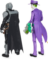 DC Batman Adventures Zestaw figurek Batman kontra Joker, 30 cm - 2 w pełni ruchome figurki z 12 zębatkami do ekscytującego odgrywania ról, zabawka dla dzieci w wieku 4+ Figurki Naty Shop