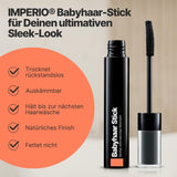 IMPERIO Hair Finishing Stick for Baby Hair - Tusz do rzęs premium do włosów baby, który ujarzmia cienkie i łamliwe włosy - 12ml Przezroczysta farba do włosów Naty Shop