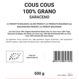 100% organiczny kuskus gryczany, 500g, bezglutenowy