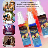 Lakier do włosów kolorowy - 30 ml Tymczasowy zielony spray koloryzujący do włosów, naturalna farba do włosów Tymczasowy spray koloryzujący do włosów, zmywalna farba do włosów na imprezę Cosplay Halloween (zielony) Naty Shop Farba do włosów