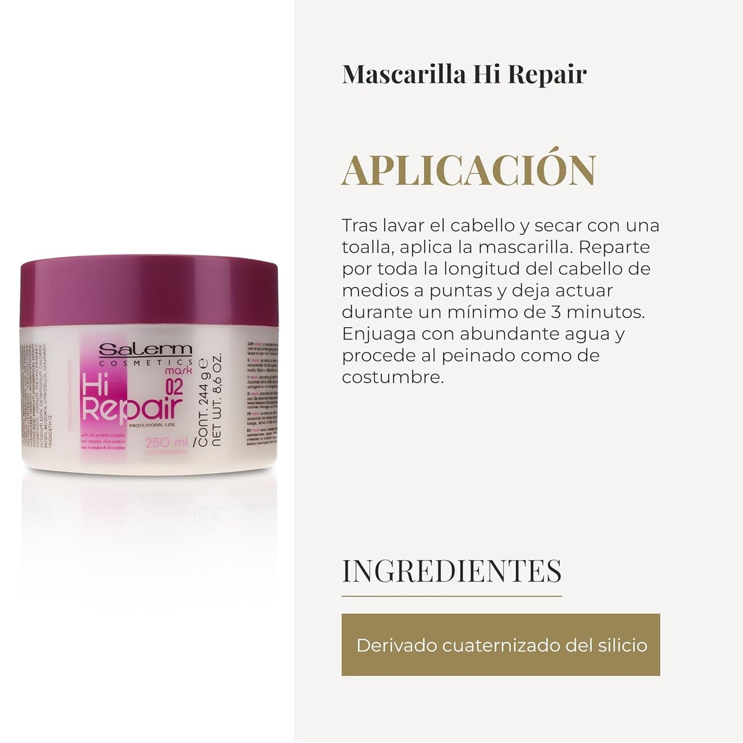 Hi Repair Mask 02 250 ml Maska do włosów Naty Shop