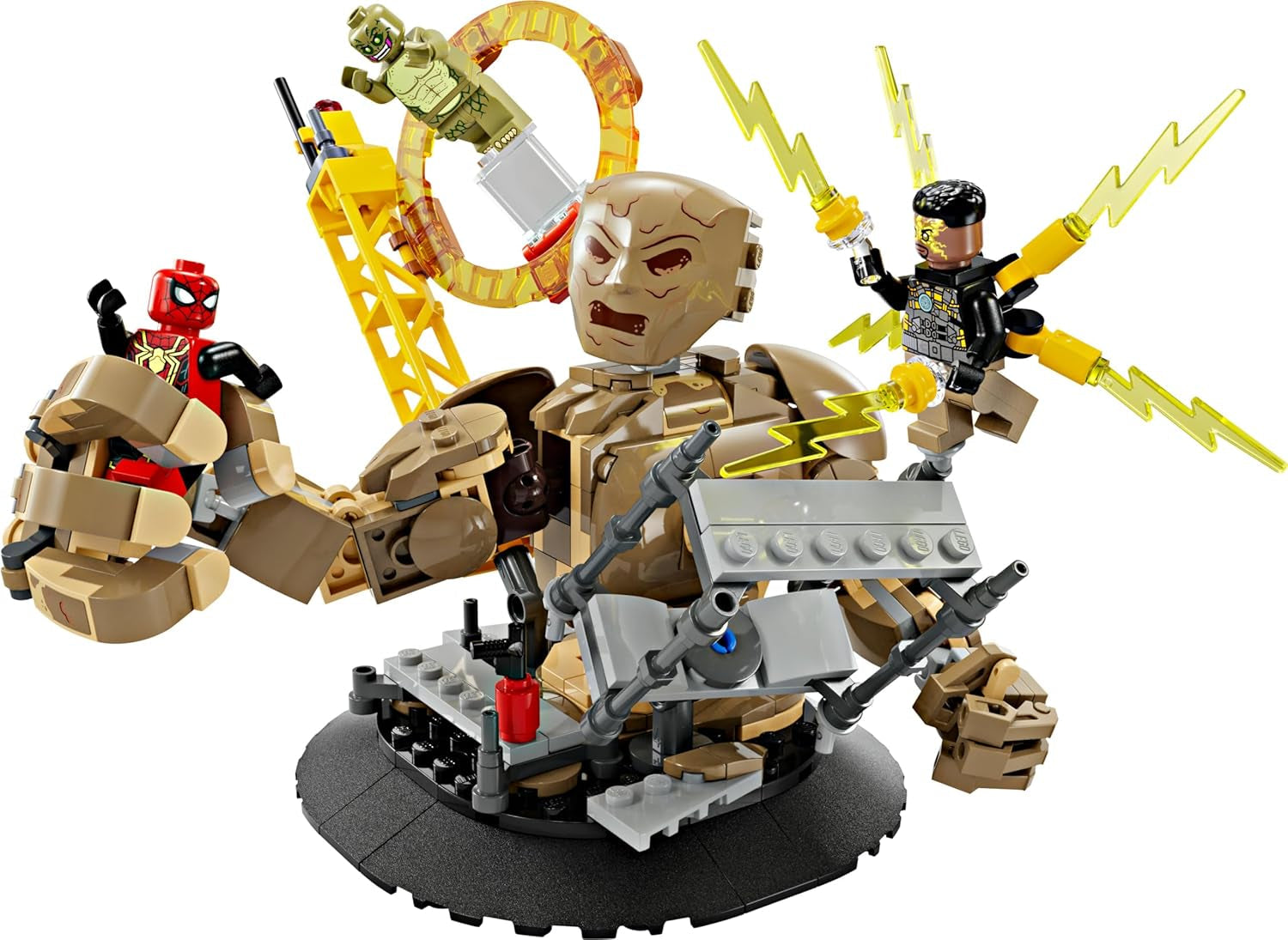 LEGO Marvel Spider-Man kontra. Sandman: Showdown Zabawka superbohatera z figurkami, w tym jaszczurki i elektro. Zabawka do budowania z odgrywaniem ról Prezent dla entuzjastów akcji Chłopcy i dziewczęta 76280 Zestawy do budowania Besuche w sklepie LEGO