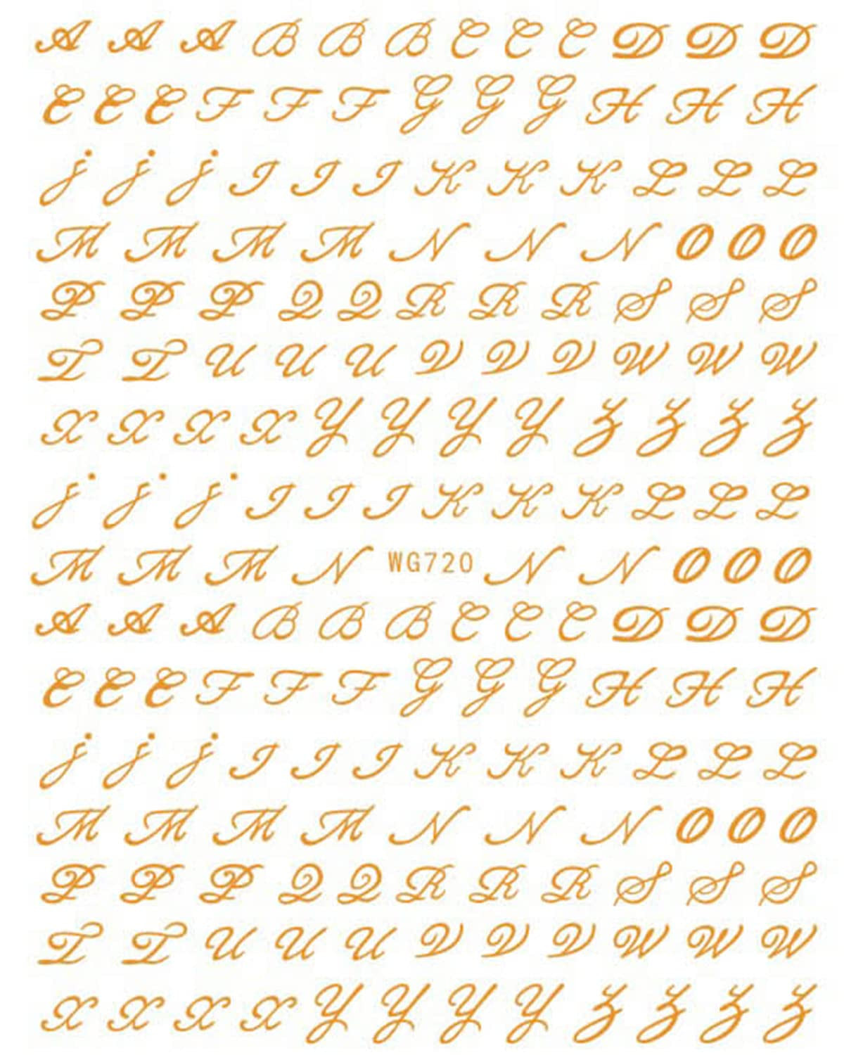 6 Blatt Nagelsticker Alte Alphabetzahlen Nagelaufkleber Selbstklebend Alte Briefe Nail Art Naklejka Dekoracja Nageldesign Zubehör