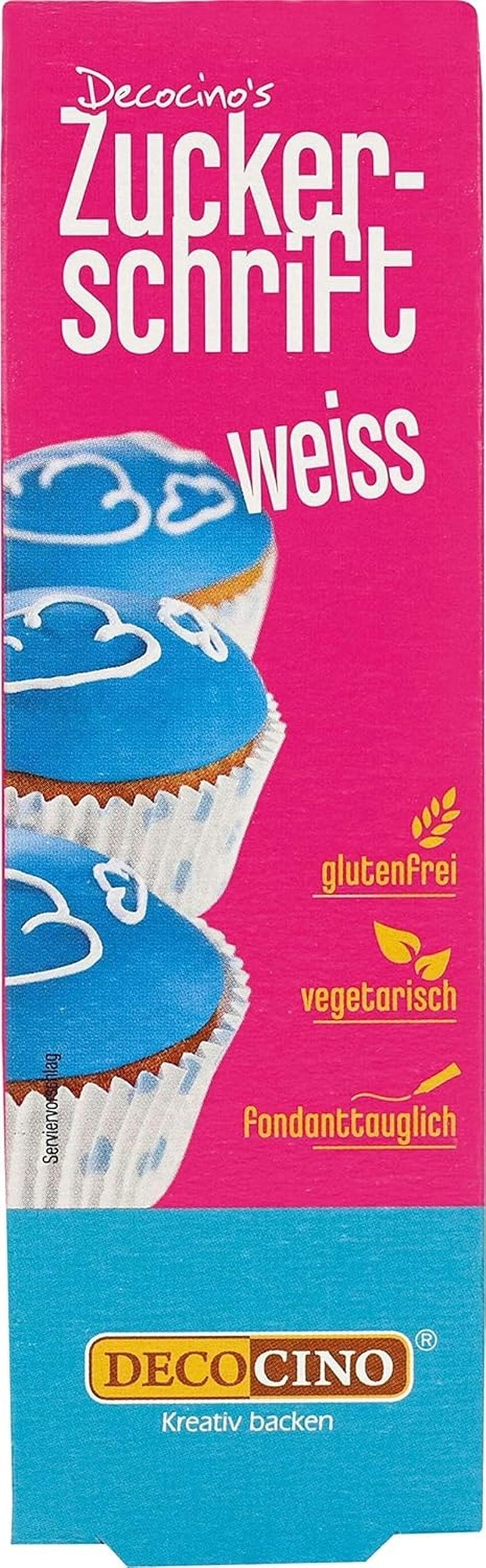 Napis Decocino Red Sugar - Napis do barwienia żywności - Praktyczna tuba do etykietowania kremówki i lukru - Ozdoby do pieczenia ciast, ciast i babeczek! (zestaw 2 szt.)