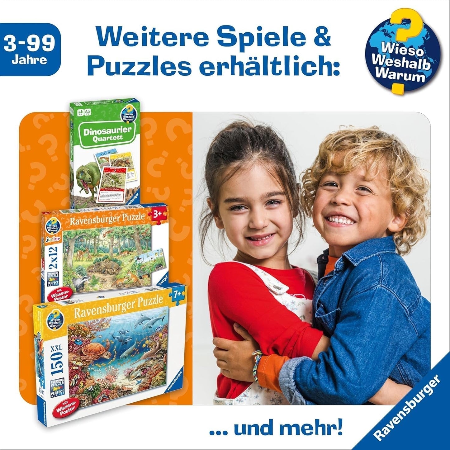 Puzzle dla dzieci Ravensburger 13411 - Stworzenia morskie na rafie koralowej - Dlaczego? Dlaczego? Dlaczego? Puzzle 150 elementów XXL + plakat wiedzy, dla dzieci od 7 lat Puzzle Naty Shop