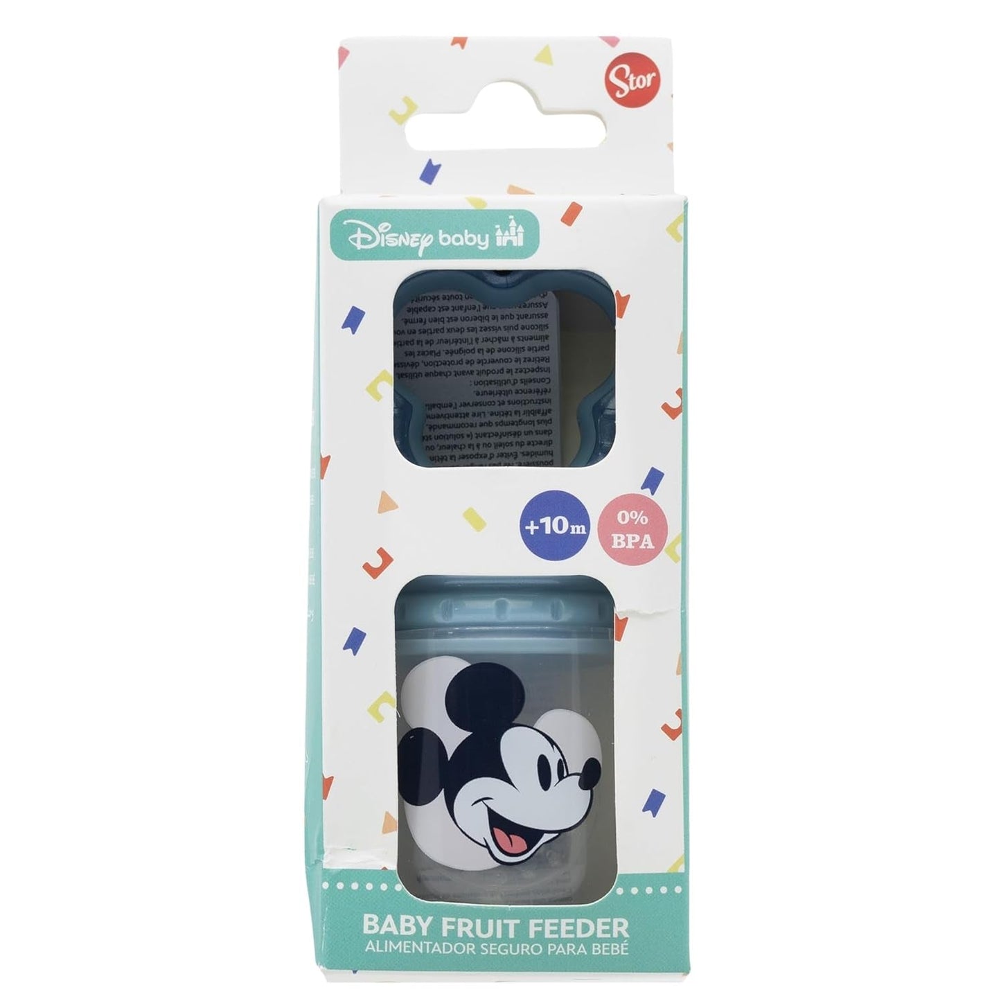 Tataway Disney Mickey Mouse Baby owocowy smoczek wykonany z plastiku niezawierającego BPA z funkcją zadławienia, nadający się do prania i wielokrotnego użytku