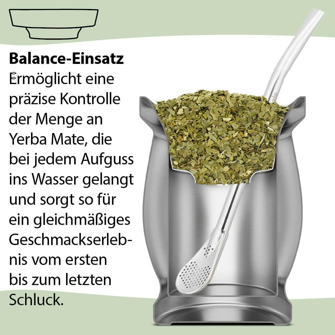 Zestaw do herbaty Mate Bio ● 3 rodzaje Mate + Kubek Mate ze stali nierdzewnej o podwójnych ściankach + Bombilla + Instrukcja parzenia (czarna)