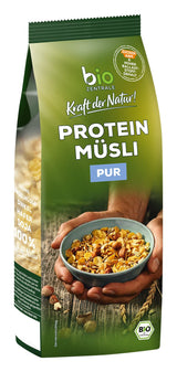 Biozentrale musli białkowe - 375g - Organiczne z miodem - Jako płatki śniadaniowe lub jako przekąska