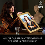 LEGO Art Mona Lisa, zestaw dla dorosłych, obraz Leonarda Da Vinci do zawieszenia, aktywność twórcza dla mężczyzn i kobiet, prezent dla miłośników sztuki, sztuka włoskiego renesansu 31213 Zestawy do budowania Besuche den LEGO-Store