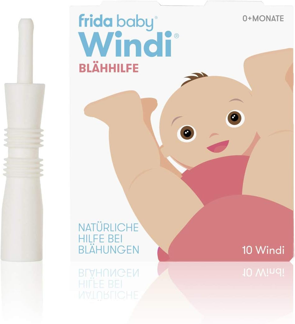 Fridababy Windi Urządzenie do usuwania gazów dla dzieci od 0 miesiąca życia 10 sztuk Jednorazowe cewniki do usuwania gazu ziemnego 20437