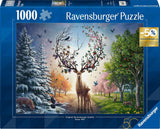 Puzzle Ravensburger 12001088 - Magiczny jeleń i cztery pory roku - 1000 elementów Puzzle dla dorosłych 14+ Puzzle Naty Shop