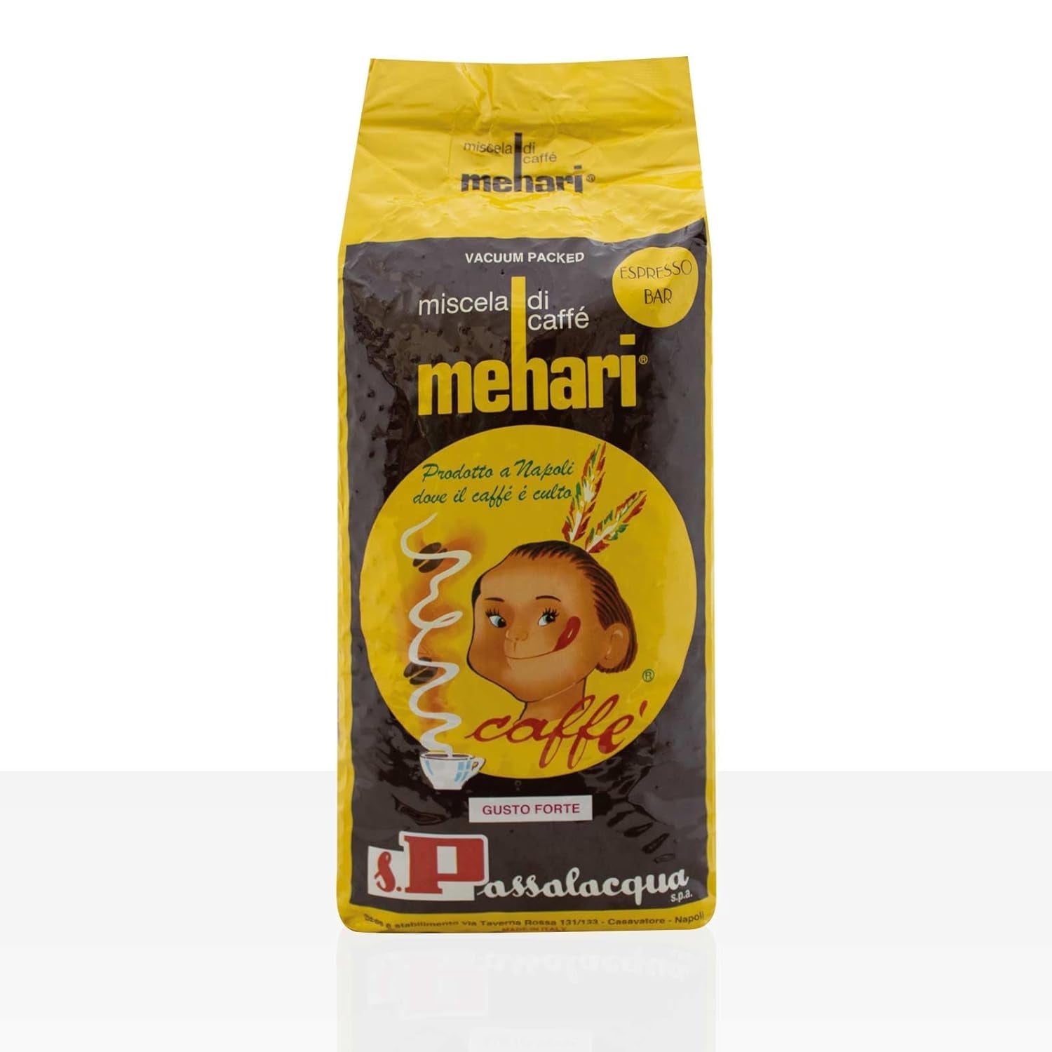 KAWA MEHARI - BATON ESPRESSO - 1 kg OPAKOWANIE KAWY ZIARNA