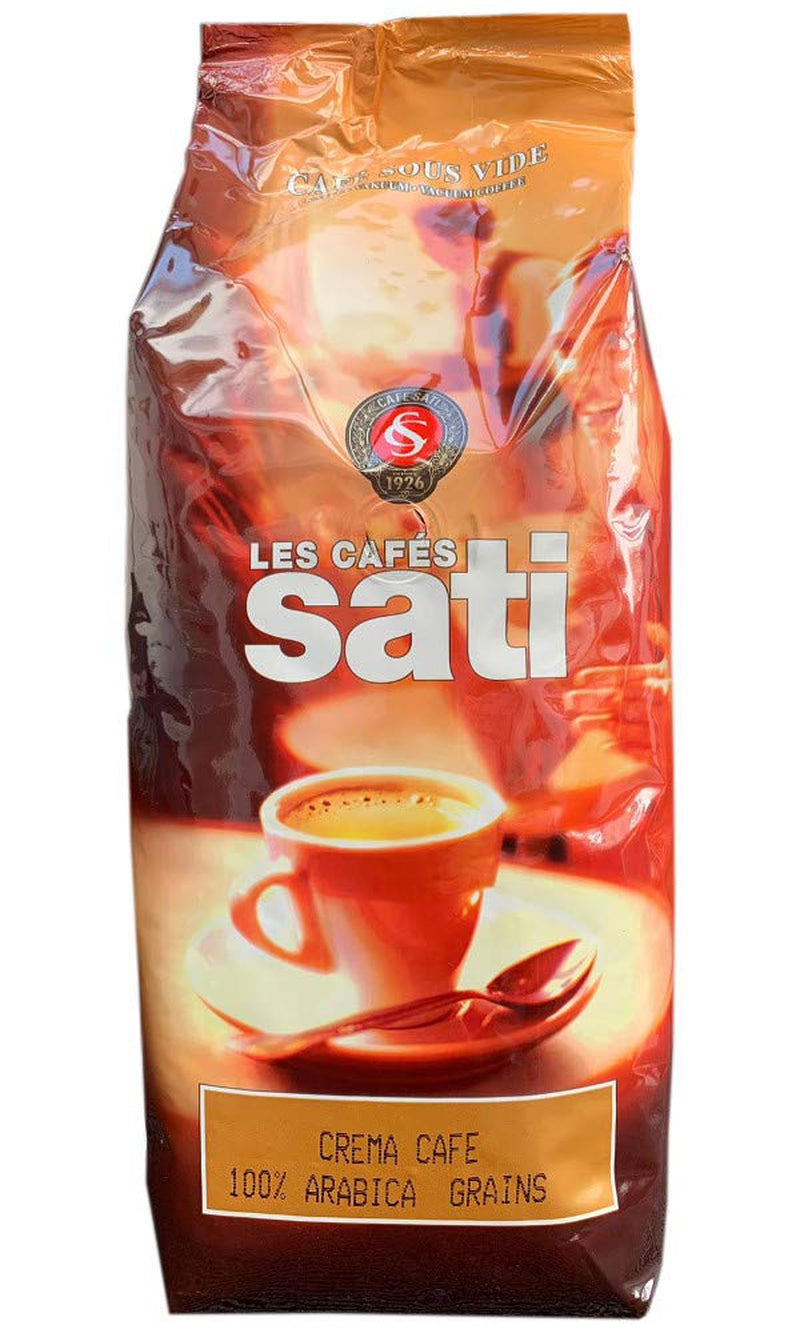 Café Sati Crema 100% Arabica - Kawa ziarnista do w pełni automatycznych ekspresów do kawy