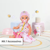 Lalka Baby Born Lena (Dziewczynka) - 36 cm - 7 funkcji, w tym akcesoria i materac - Działa całkowicie bez baterii - Odpowiednia dla małych dzieci od 1 roku