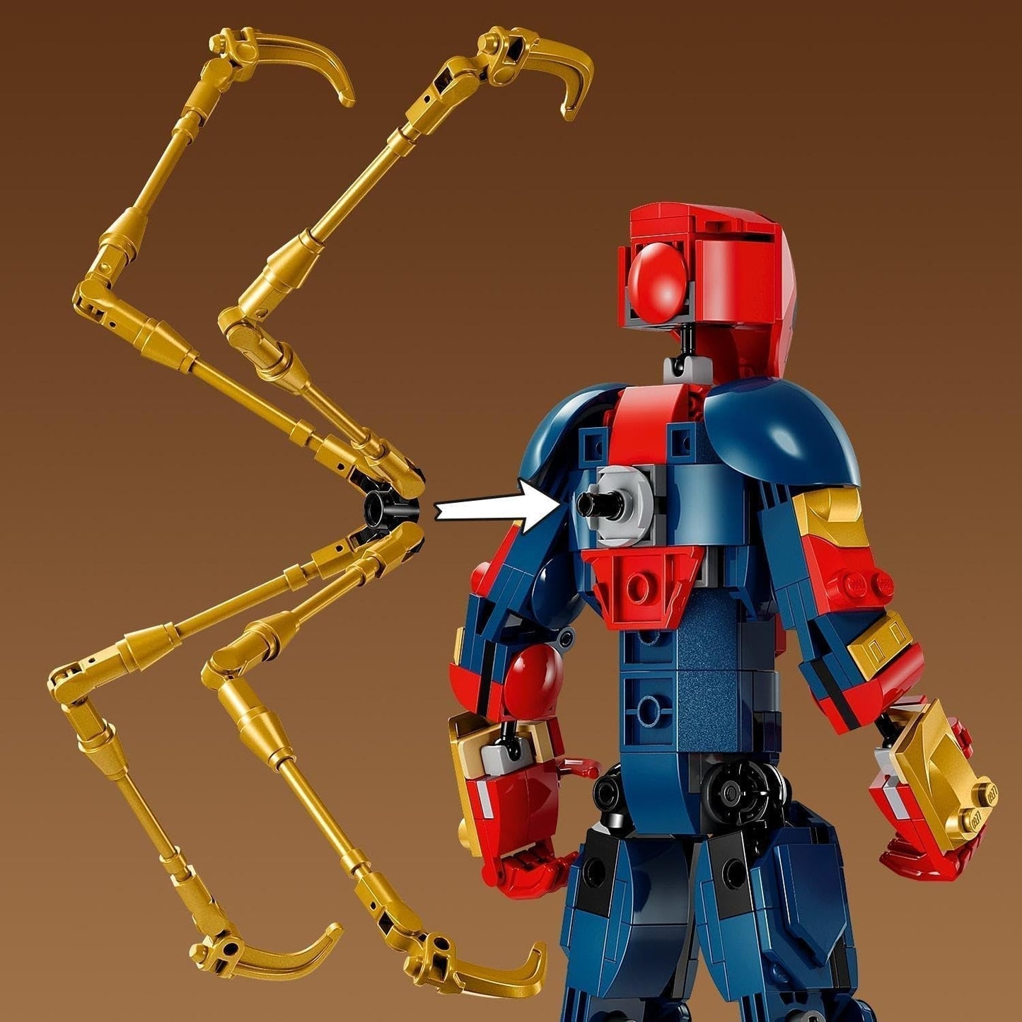 Klocki LEGO Marvel Iron Spider-Man Zabawka akcji superbohatera dla dzieci w wieku powyżej 8 lat Chłopcy i dziewczęta Zestaw zbroi Model do zbudowania Avengers Pomysł na prezent dla fanów filmów Marvela 76298 Zestawy do budowania Szukaj w sklepie LEGO