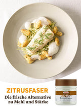Kotanyi Gourmet Zitrusfaser | pflanzlicher Texturgeber, Alternatywa zu Mehl und Stärke, ok. 120 g, 400 ml