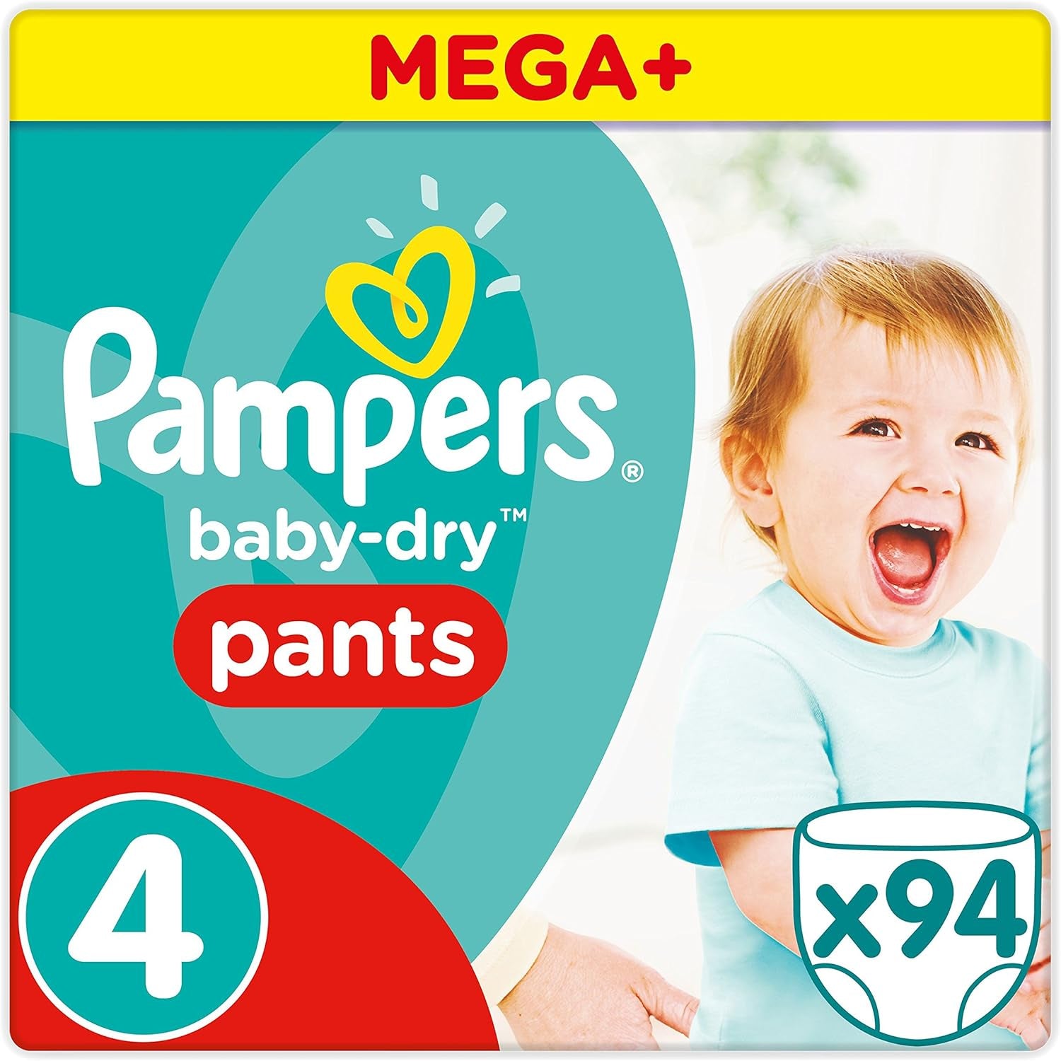Pampers (stara wersja), majtki, rozmiar 4, 9kg-15kg, trzy opakowania (1 x 88 pieluszek)
