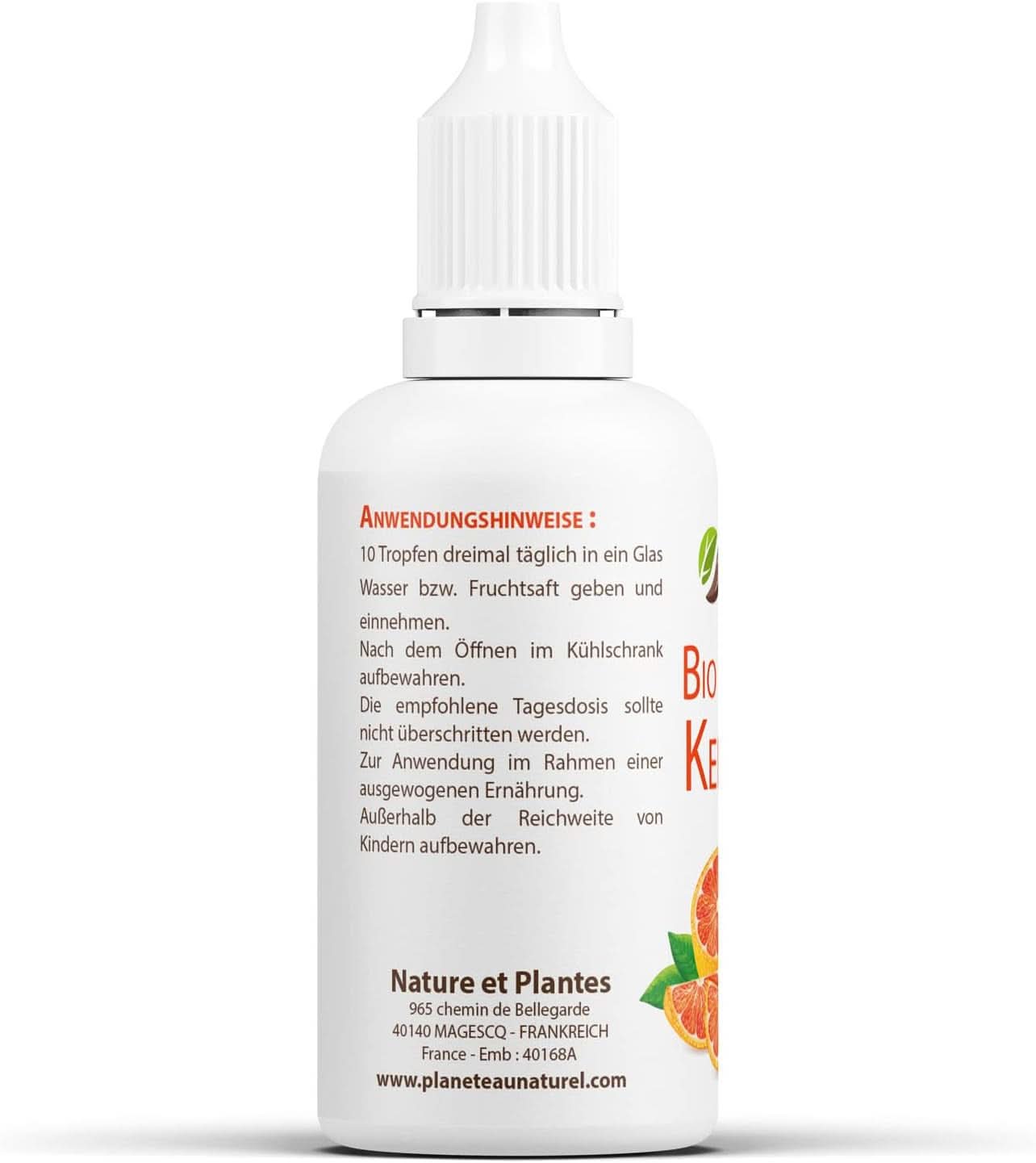 Organiczny ekstrakt z pestek grejpfruta 50 ml - bezalkoholowy Arome Naty Shop