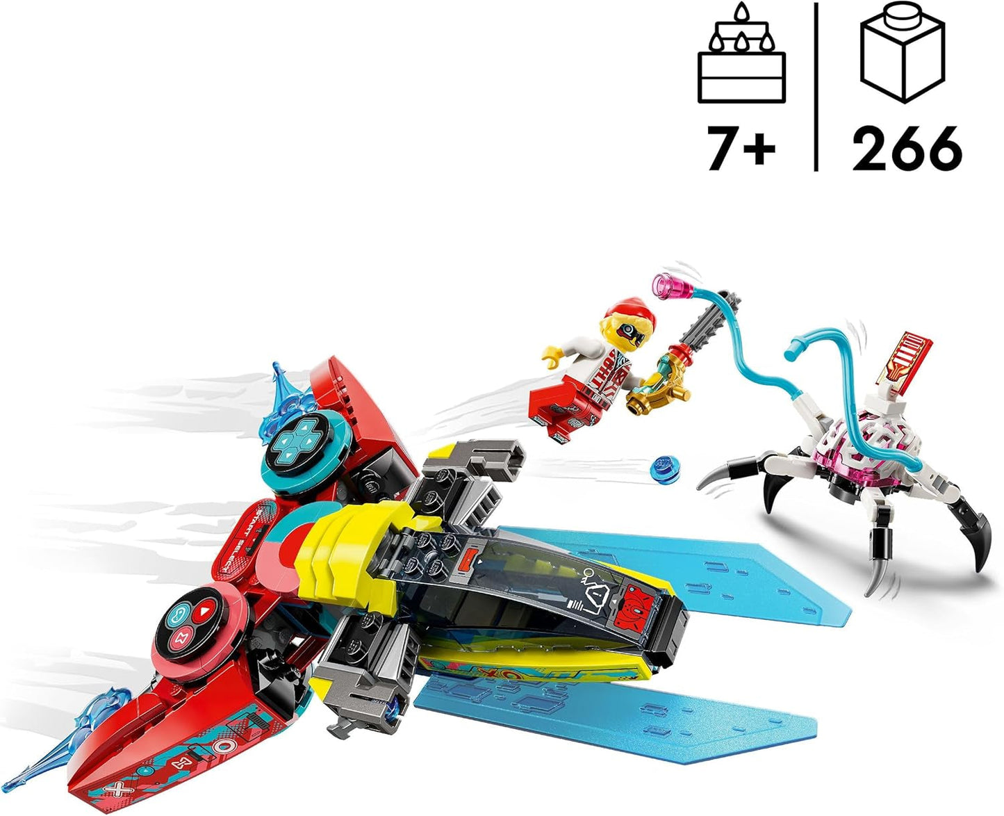 LEGO Dreamzzz Coopers Latający kontroler gier wideo Fantastyczna zabawka 2 w 1 Minifigurka pająka Zestaw gier wideo na prezent dla dziewcząt i chłopców w wieku 7 lat 71489 Zestawy do budowania Besuche den LEGO-Store