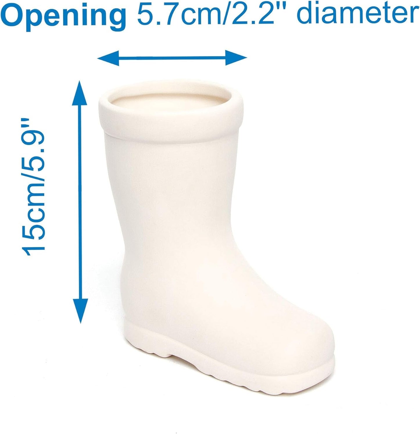 Ceramiczne garnki Baker Ross „Wellies” dla dzieci (2 szt.)